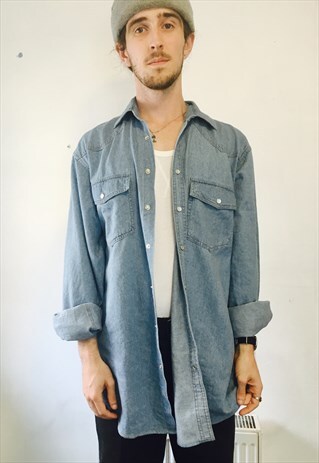 VINTAGE BLUE DENIM SHIRT