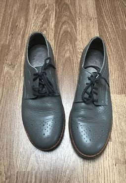 Vintage Grey Laced Brogue Shoes