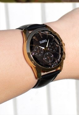 Classic Gold & Black Watch