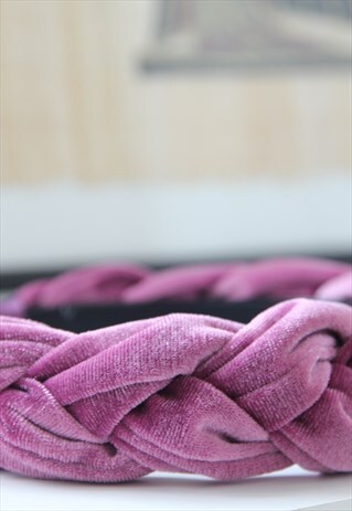 PINK VELVET HEADBAND