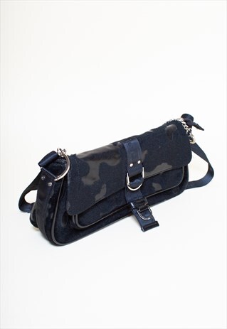 RARE DIOR TONE ON TONE BLACK CAMO BAG