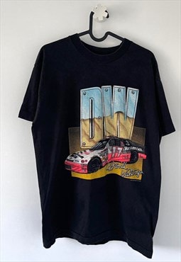 Vintage nascar Darrell Waltrip black 1995 T-shirt large 