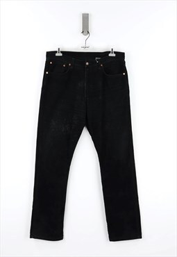 Levi's 581 Corduroy High Waist Trousers Black  - W36 - L34