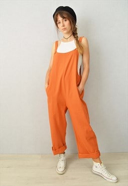 Dungarees Relaxed Fit Orange