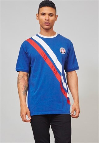 VINTAGE 80'S OVERSIZED COBALT BLUE TOMMY HILFIGER T-SHIRT