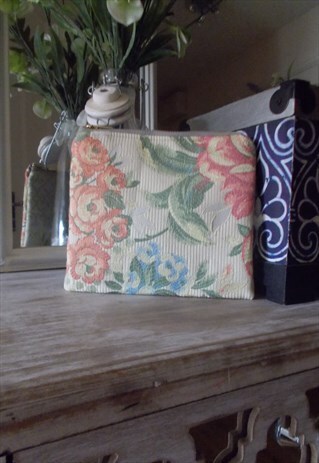 Floral Tapestry make-up bag
