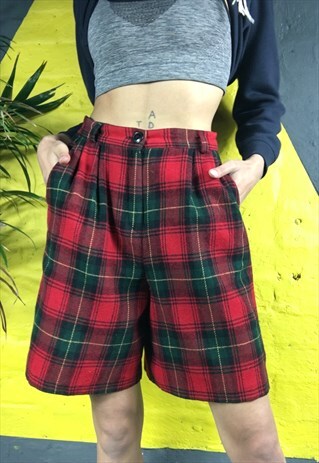 TARTAN LONG WINTER SHORTS