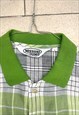 VINTAGE MISSONI CHECKERED SHORT SLEEVES FLAX SHIRT