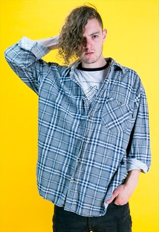 VINTAGE CHECK FLANNEL SHIRT