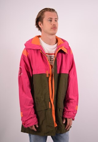 VINTAGE TOMMY HILFIGER PARKA JACKET KHAKI