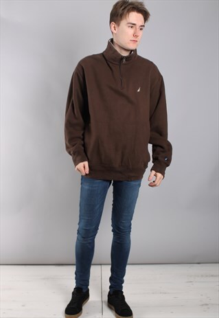VINTAGE NAUTICA 1/4 ZIP SWEATSHIRT