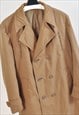 VINTAGE 70S LINED TRENCH COAT IN BEIGE