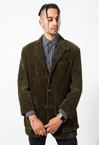 UNIQUE VINTAGE 80S POLO RALPH LAUREN CORDUROY BLAZER / S2179