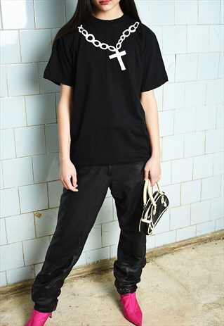 VINTAGE Y2K SLAZENGER LOGO SPORTS T-SHIRT TOP TEE BLACK