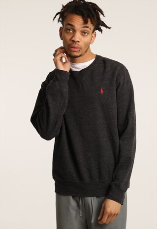 VINTAGE RALPH LAUREN EMBROIDERED LOGO SWEATSHIRT