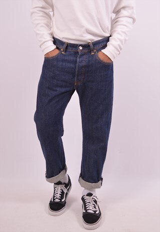 LEVI'S 501 MENS JEANS W33 L30 BLUE VINTAGE