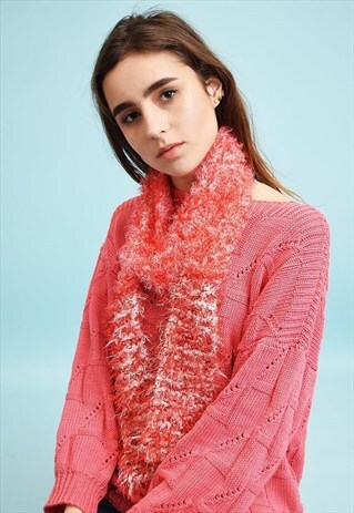 Y2K KITSCH FURY FLUFFY SCARF