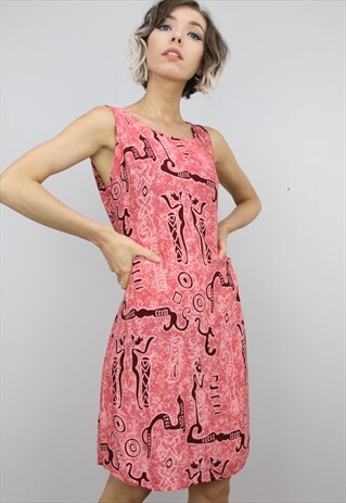 VINTAGE 90S PATTERNED SUMMER DRESS