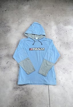 Y2K Mens Realm Spell Out Hoodie 