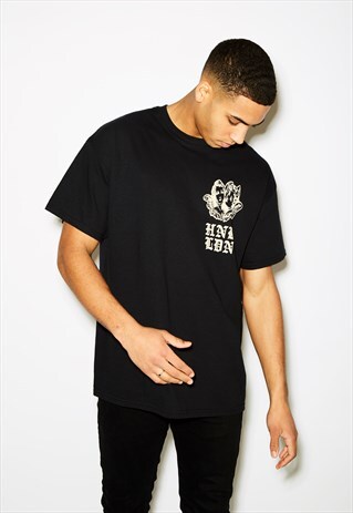 CHERUBS OVERSIZED BLACK TEE