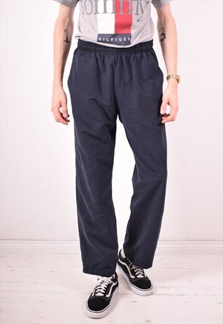 CHAMPION MENS VINTAGE TRACKSUIT TROUSERS LARGE NAVY BLUE 90S