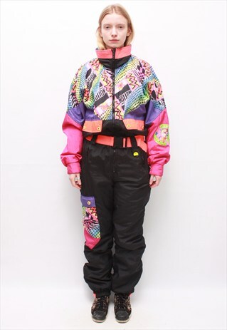 VINTAGE 80' UNIQUE OLDSCHOOL UNISEX SKI/SNOWBOARD SUIT