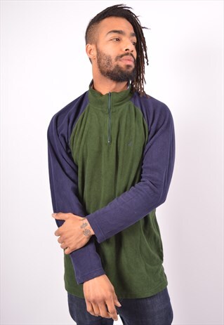 VINTAGE NAUTICA FLEECE JUMPER GREEN