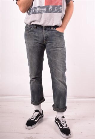 LEVI'S 511 MENS VINTAGE JEANS W34 L28 GREY 90S