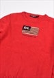 VINTAGE RALPH LAUREN POLO JEANS CO. KNIT JUMPER IN RED