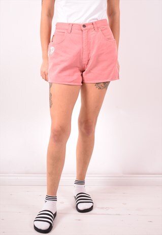 ARMANI JEANS WOMENS VINTAGE DENIM SHORTS W28 PINK 90S