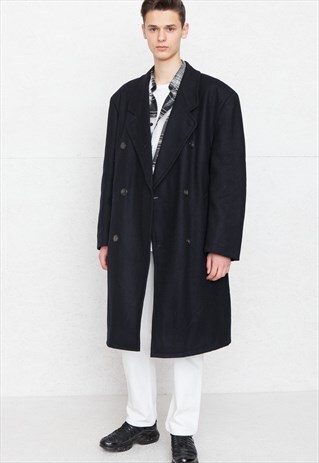 VINTAGE NAVY CASANOVA TRENCH COAT