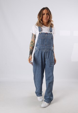 DENIM DUNGAREES TOMMY HILFIGER WIDE LEG UK 10 (54Y)