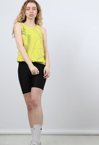 NIKE MEDIUM YELLOW EMBROIDERED LOGO VEST