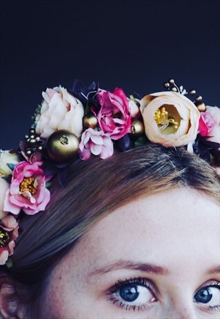 THE PENELOPE HANDMADE BOHO FLOWER CROWN