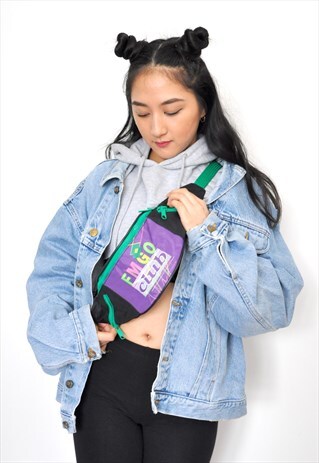80S FESTIVAL WAIST BUM BAG BLACK