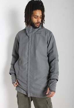 Vintage Nike Fleece Lined Padded Jacket Coat - Grey