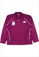 Kappa 90's Quarter Zip Fleece Sweatshirt Large Pink