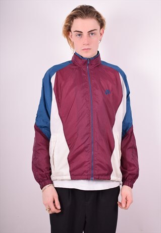 NIKE MENS VINTAGE TRACKSUIT TOP JACKET MEDIUM MULTI 90'S