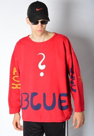 VINTAGE 90S RED GRAPHIC SWEATSHIRT