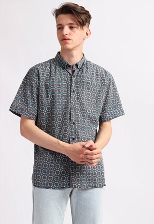VINTAGE SAHARA CLUB ABSTRACT PRINT SHIRT
