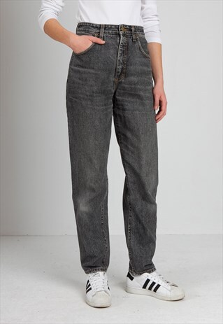 VINTAGE DARK GREY LEE DENIM JEANS