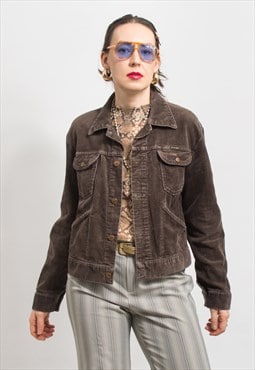 LEE corduroy jacket 70's brown women size L