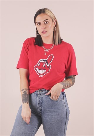 VINTAGE ADIDAS RED SPORTS T-SHIRT /A5113