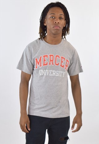 VINTAGE 90S GREY CHAMPION CREW NECK T SHIRT