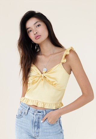 RIVER CAMI TOP - LEMON SPOT