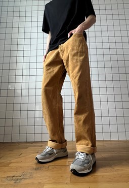 Vintage LEVIS Corduroy Pants Trousers 80s Brown
