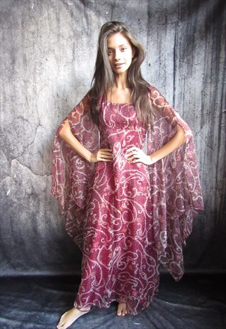 VINTAGE 60S 70S BOHEMIAN DRESS