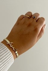 Personalised Arabic Name Cuff Bracelet - Gold Finish