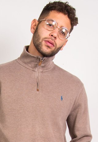 RALPH LAUREN 1/4 ZIP SWEATSHIRT