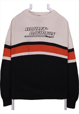 Vintage 90's Harley Davidson Jumper Spellout Knitted